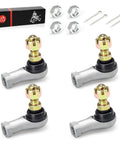 Beefy Tie Rod End Kit For Grizzly 350 400 450 4X4 Bruin 350 Wolverine 350 450 Kodiak 400 450, 4-piece steel ATV ends with nuts and cotter pins