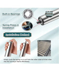 Heavy Duty Stainless Steel Conveyor Idler Roller 76 Mm Diameter Non Powered Bearing installation process with built-in bearings.