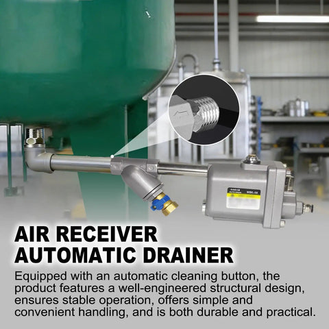 Zero Air Loss Automatic Condensate Drain Valve For Air Compressors 1.6 MPa No Power Mechanical Float Drainer installed on tank