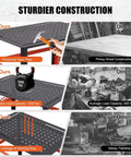 Comparison of Beefy 36x24 Welding Table with steel plate and 1200 lb capacity versus wooden table with 600 lb capacity