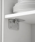 100 Pcs Cold Rolled Steel L Shaped Angle Brackets 90 Degree Right Angle Braces for stability in cabinet