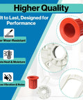 Washer Basket Drive Hub Kit And 52719 Basket Bushing Set for top load washers with durable, heat-resistant components.