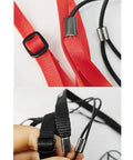 Adjustable Parrot Harness With Leash For Outdoor Flight Training 78.7 Inch Rope Kit showing strap hardware details