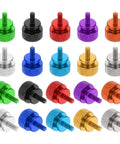 10 Pcs M3x7mm Knurled Thumb Screws For PC Case Aluminum Alloy Hand Tighten No Tool Needed Easy Install Durable And Reusable Assorted Colors