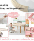 Keep The Kiddos Locked And Loaded With These Tough As Nails Baby Proof Corner Guards And Six Point Five Foot Self Adhesive Edge Protectors Made From Squishy High Density Nr Foam To Shield Sharp Couch Edges In Cool Black, shown applied to various furniture angles.