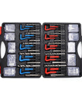 Open Helicoid Thread Repair Kit Pro Grade 261-Piece Set with 220 inserts, tools, and storage box for M5-M12 SAE sizes.