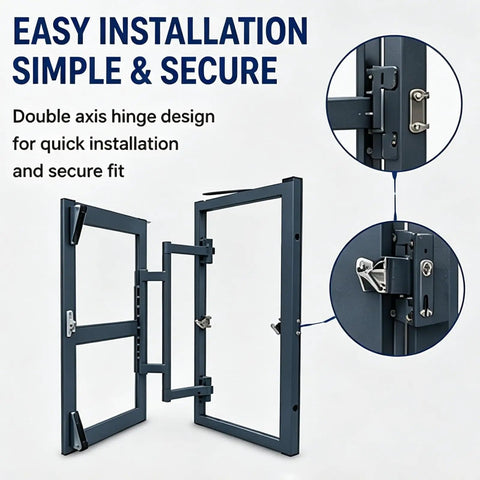 Slick Carbon Steel Hidden Drywall Access Panel With Push To Open Design For Seamless Wall And Ceiling Cover That Is Hassle Free And Gets The Job Done For Hvac Plumbing And Electrical Work In 16X24 showing double axis hinge for secure installation.