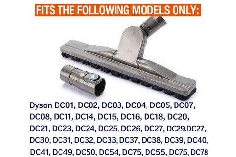 Dyson Hardwood Floor Attachment With Articulating Head compatible with Dyson DC models, featuring flexible brush head.
