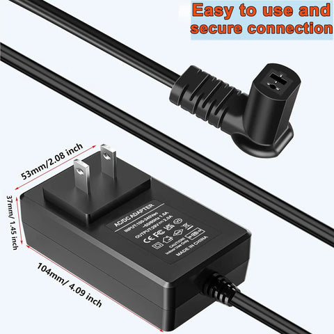 Universal 29V 2A Recliner Power Supply For Direct Wall Plug Use With AC DC Switching Adapter Plug And Play Ready For Major Sofa Motors And Top Furniture Brands Easy Replacement And Reliable Performance, black adapter with 2-pin connector