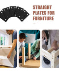 Heavy Duty Stainless Steel Mending Plates Set of 15 for Wood Furniture Cabinets and Metal Joints Straight Brackets for Repairs