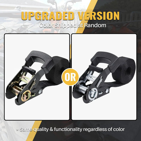 Heavy Duty Endless Ratchet Straps No Hook Setup One Inch By Eight Feet 1860 Pound Break Strength Black Cargo Tie Downs in upgraded versions.