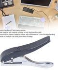 Ergonomic Handheld 1 Hole Paper Punch 8mm Diameter Full Metal Puncher That Handles Up To 25 Sheets And PVC Cards With 25mm Depth