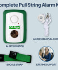 Pull String Alarm For Fall Prevention And Anti Wandering With Chair Magnet Clip Easy Mobility Monitoring For Seniors At Home Kit