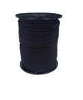 One Quarter Inch Black Shock Cord For Outdoor Use, Marine Grade Polyester Bungee Cord On A 250 Foot Spool, UV Resistant