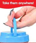 Top Shelf Transport Counters For Young Minds Dope Educational Manipulatives colorful container with handle for easy carrying.
