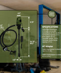 Smooth Operator Electric Drum Pump For Standard Fifty Five Gallon Drums With Precise Flow Meter And Flexible Telescopic Tube Quick Clean Fluid Dump Gear Real Tradesmen Always Swear By, showing dimensions and specifications.
