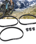 5M 15 Drive Synchronous Belt And Pulley Kit For High Drive Efficiency Power Transmission, Beefed-Up Rubber Timing Belts With Abrasion Proof Oil And Heat Resistant Pulleys, Replacement Set With Three Belts And Three Pulleys For Easy System Upgrade, shown with three belts and pulleys