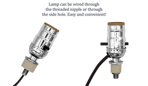 Silver Finish Make A Lamp Kit With All Parts Included And No Sweat DIY Lamp Design Or Repair Instructions Includes 8ft Silver Cord