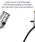 Make Your Own Bottle Lamp Kit For Liquor And Wine Bottles With All Adapters And Parts In Silver Finish Easy Diy Lamp Conversion