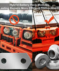 Fresh Nickel Plated Copper Bus Bars And Stainless Steel Nuts Kit For Hybrid Battery Modules Bolt Straight Up To 2004 To 2015 Toyota Prius Gen 2 3 showcasing connectors.