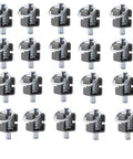 Workhorse Tier 5/8 Inch Steel Spring Latch Locks 20 Pack For Utility Trailer Gate Assembly Weld On Hardware, showing 20 pieces with secure design.