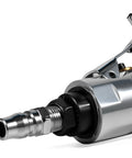 Close-up of the connection point of the Right Angle Air Die Grinder, 22000Rpm Pneumatic Tool With 1/4 Inch Chuck And Flow Regulator.