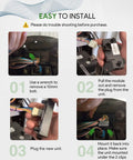 Installation steps for Electronic Control Unit Module For Lawn And Garden Tractors And Equipment X300-X590, plug and play.