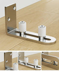Stainless Steel Barn Door Floor Guide With Adjustable Ball Bearing Bottom Guide Wall Mount For Smooth Sliding Non Scratch