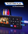 VHS To Digital Converter And Recorder With Remote Plug And Play Convert Analog Video To 1080P 30Hz No PC Needed device close-up