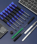 Magnetic Torx Screwdriver Set 12Pcs Pro Grade With T3 T4 T5 T6 T7 T8 T10 And TR8 TR10 Security Bits Includes Stainless Steel Tweezers