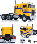1/14 Scale RC DIY Tractor Truck 6x4 For Tamiya Chassis 56304 With 3-Speed Transmission, Light And Sound System, RTR Flysky shown