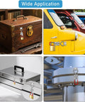 Various applications of the 304 Stainless Steel Adjustable Toggle Latch with Lockhole for securing different items