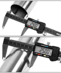 Caliper measuring 16 Piece 2.5 Inch Stainless Steel Exhaust Tubing Mandrel Bend Kit With Straight And U Bends Slip Fit Joints