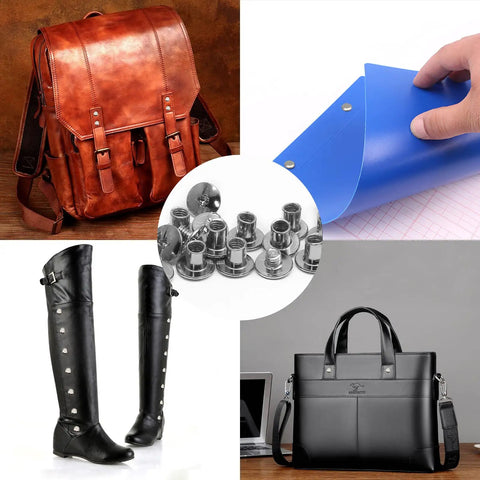 Kickass Heavy Duty Phillips Head Chicago Screws M5 X 6Mm Binding Post Fasteners displayed among accessories like bags and boots.