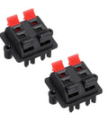 4 Way Spring Terminal Clip Push Release Connector Plate Jack Socket Speaker Terminal Strip Block Test Clip WP4-03B 2 Pieces