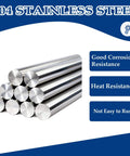 Durable 12 Pack 3mm By 300mm Stainless Steel Round Rods Dope For DIY Projects And Metalworking Apalie 304 Stainless Steel