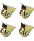 Beefy Heavy Duty U Groove Track Gate Rollers Kit With Dual Bearing For Inverted Track And Sliding Doors, Four Pack, 60mm