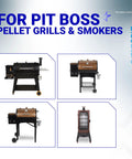 Various Pit Boss pellet grills and smokers, compatible with Upgraded RTD Temperature Probe Sensor For Pit Boss Pellet Grills And Smokers.