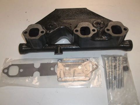 Exhaust Manifold Riser Elbow Kit For GM 4.3L Volvo Penta Marine Engines, Heavy Duty Cast Iron, gaskets and bolts included