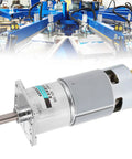 Heavy Duty 42GA775 DC Gear Motor That Crushes It at 10 RPM With 46 Kilogram Force High Torque dual magnets, metal gears for robotics.