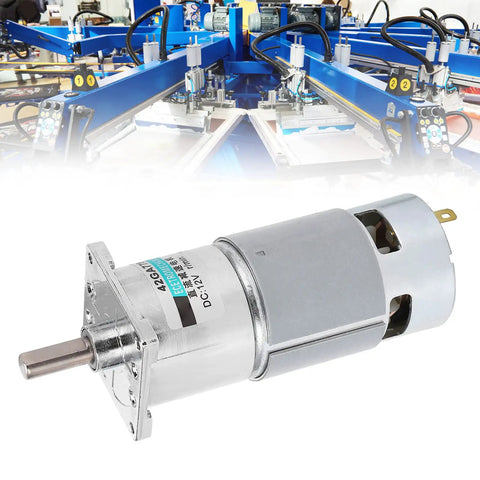 Heavy Duty 42GA775 DC Gear Motor That Crushes It at 10 RPM With 46 Kilogram Force High Torque dual magnets, metal gears for robotics.