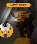 20V Cordless Brushless Impact Driver Set with LED work light in use