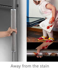 Plush 5 Pack Refrigerator Door Handle Covers With Velcro Straps, long cover on fridge door, protecting from stains and fingerprints.