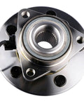 Front Wheel Bearing And Hub Assembly With Five Lugs For 2002 To 2005 Dodge Ram 1500 With ABS Low Runout OE Direct Replacement Hub