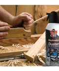 Compressed Gas Cleaning Duster 152a 10 Oz Can 3 Count with Bitterant for desktops and woodwork dust removal scene