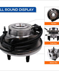 Front Wheel Hub Bearing Assembly For 2006-2010 Ford Explorer, Mercury Mountaineer, And 2007-2010 Explorer Sport Trac, 5 Lug, With ABS