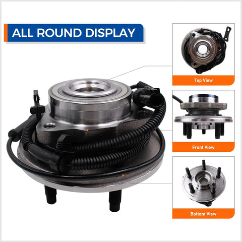 Front Wheel Hub Bearing Assembly For 2006-2010 Ford Explorer, Mercury Mountaineer, And 2007-2010 Explorer Sport Trac, 5 Lug, With ABS