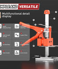 Heavy Duty 2 Pack Furniture Lifter Arms, Labor Saving Arm Jack For Moving Couches And Appliances, solid steel construction.