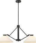Two Light Island Pendant From Nome Collection In Bronze Dark Finish 36.5 Inch Long Modern Transitional Kitchen Island Light