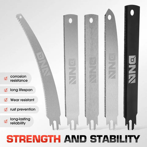 Multi Blade Hand Saw Set With Quick Change Clamp For Wood Metal Plastic Plywood Hacksaw And Handsaw Tools replacement blades and cover